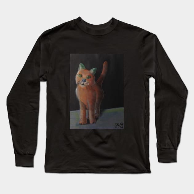 Standing Cat Long Sleeve T-Shirt by ManolitoAguirre1990